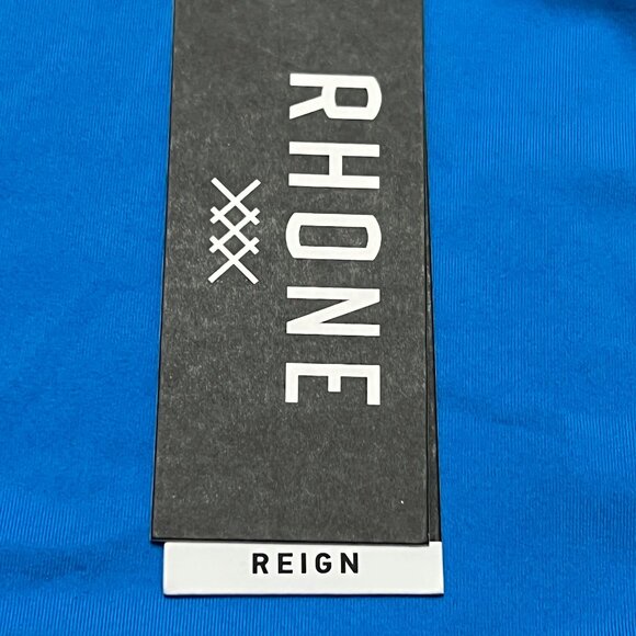NWT Rhone Reign Shirt Size Medium Blue Short Sleeve Goldfusion UPF 50+ - Picture 5 of 11